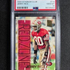 1994 STADIUM CLUB #519 JERRY RICE PSA 10 GEM MINT POP 14 HOF 49ERS GOAT